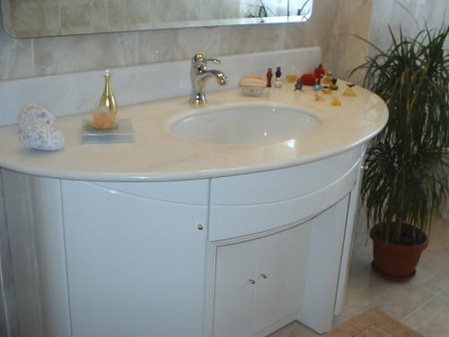 Top bagno in marmo rosa bellissimo